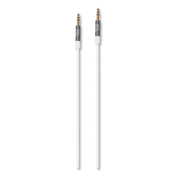 Targus® iStore 3.5 mm AUX Audio Cable, 4.9 ft, White (TRGACC100009CAI) Each