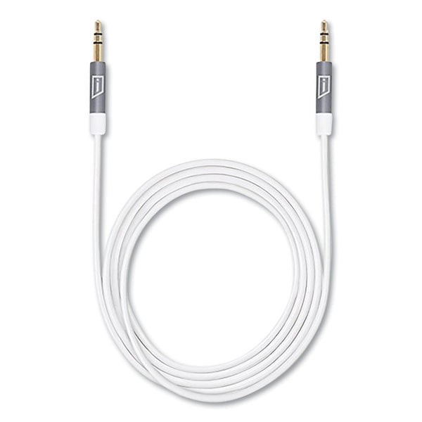 Targus® iStore 3.5 mm AUX Audio Cable, 4.9 ft, White (TRGACC100009CAI) Each