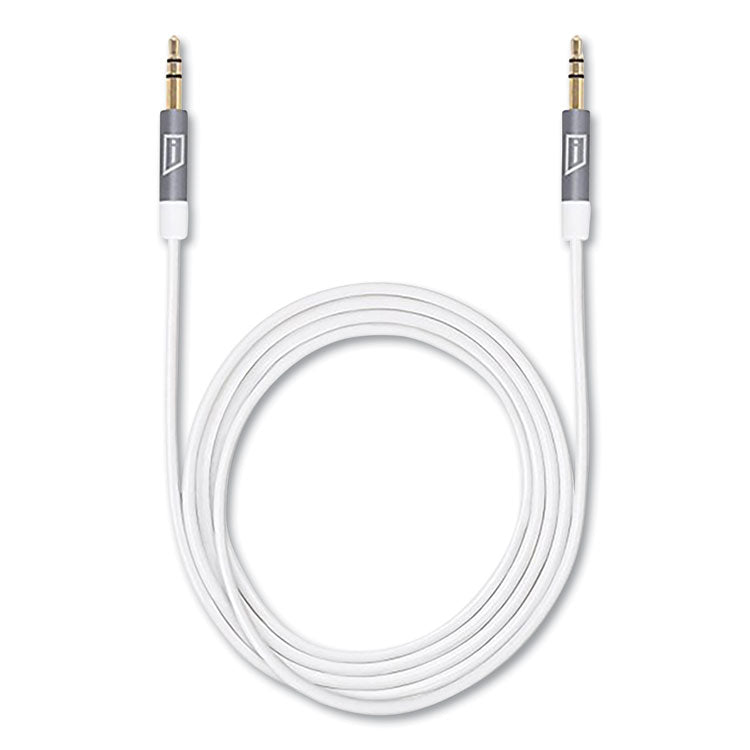 Targus® iStore 3.5 mm AUX Audio Cable, 4.9 ft, White (TRGACC100009CAI) Each