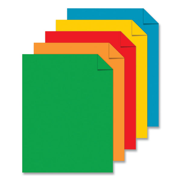 Astrobrights® Color Cardstock, 65 lb Cover Weight, 8.5 x 11, Assorted Primary Colors, 50/Pack (WAU9932502)