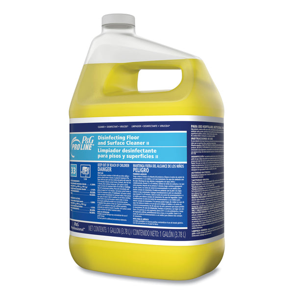 P&G Pro Line Pro Line Disinfectant Floor Cleaner, Fresh Scent, Liquid, 1 gal Bottle, 4/Carton (PPL02039) Case of 4