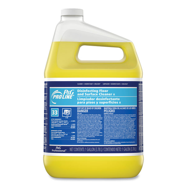 P&G Pro Line Pro Line Disinfectant Floor Cleaner, Fresh Scent, Liquid, 1 gal Bottle, 4/Carton (PPL02039) Case of 4