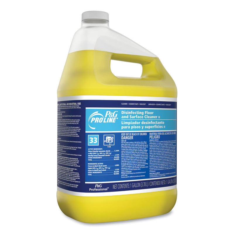 P&G Pro Line Pro Line Disinfectant Floor Cleaner, Fresh Scent, Liquid, 1 gal Bottle, 4/Carton (PPL02039) Case of 4