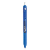 Papermate® InkJoy Gel Pen, Retractable, Medium 0.7 mm, Blue Ink, Blue Barrel, Dozen (PAP1951721A) 1 Dozen