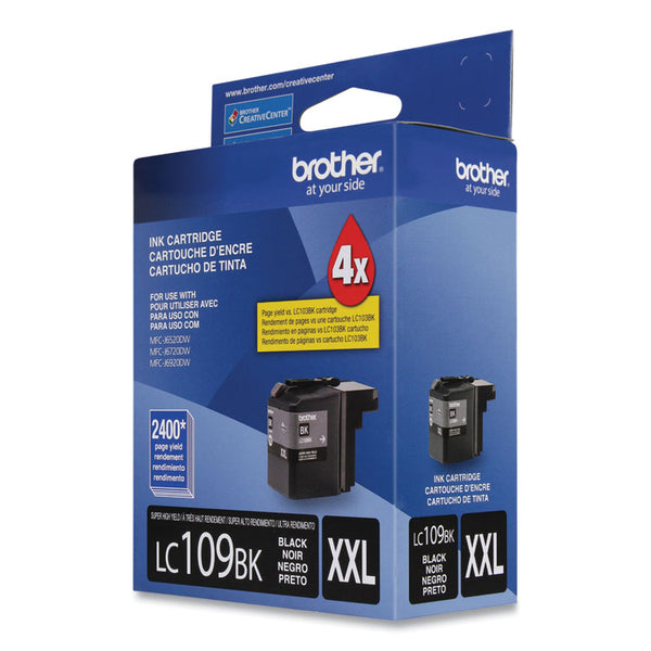 Brother LC109BK Innobella Super High-Yield Ink, 2,400 Page-Yield, Black (BRTLC109BK)