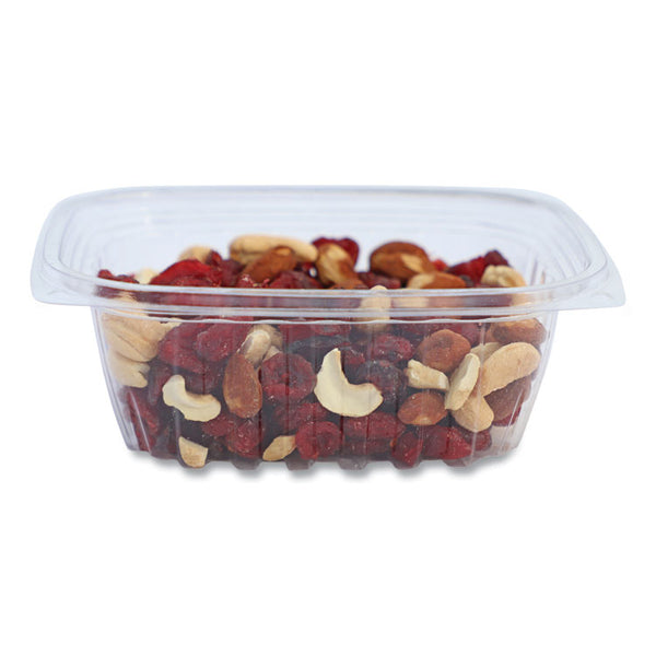 World Centric® PLA Rectangular Deli Containers, 12 oz, 4.8 x 5.9 x 2.1, Clear, Plastic, 900/Carton (WORRDCS12) Case of 900