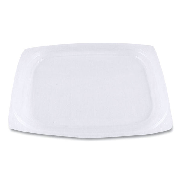 World Centric® PLA Rectangular Deli Container Lids, 4.8 x 5.9 x 0.3, Clear, Plastic, 900/Carton (WORRDLCS8) Case of 900