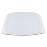 World Centric® PLA Rectangular Deli Container Lids, 6.5 x 7.5 x 0.3, Clear, Plastic, 600/Carton (WORRDLCS24) Case of 600