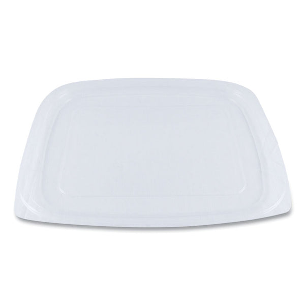 World Centric® PLA Rectangular Deli Container Lids, 6.5 x 7.5 x 0.3, Clear, Plastic, 600/Carton (WORRDLCS24) Case of 600