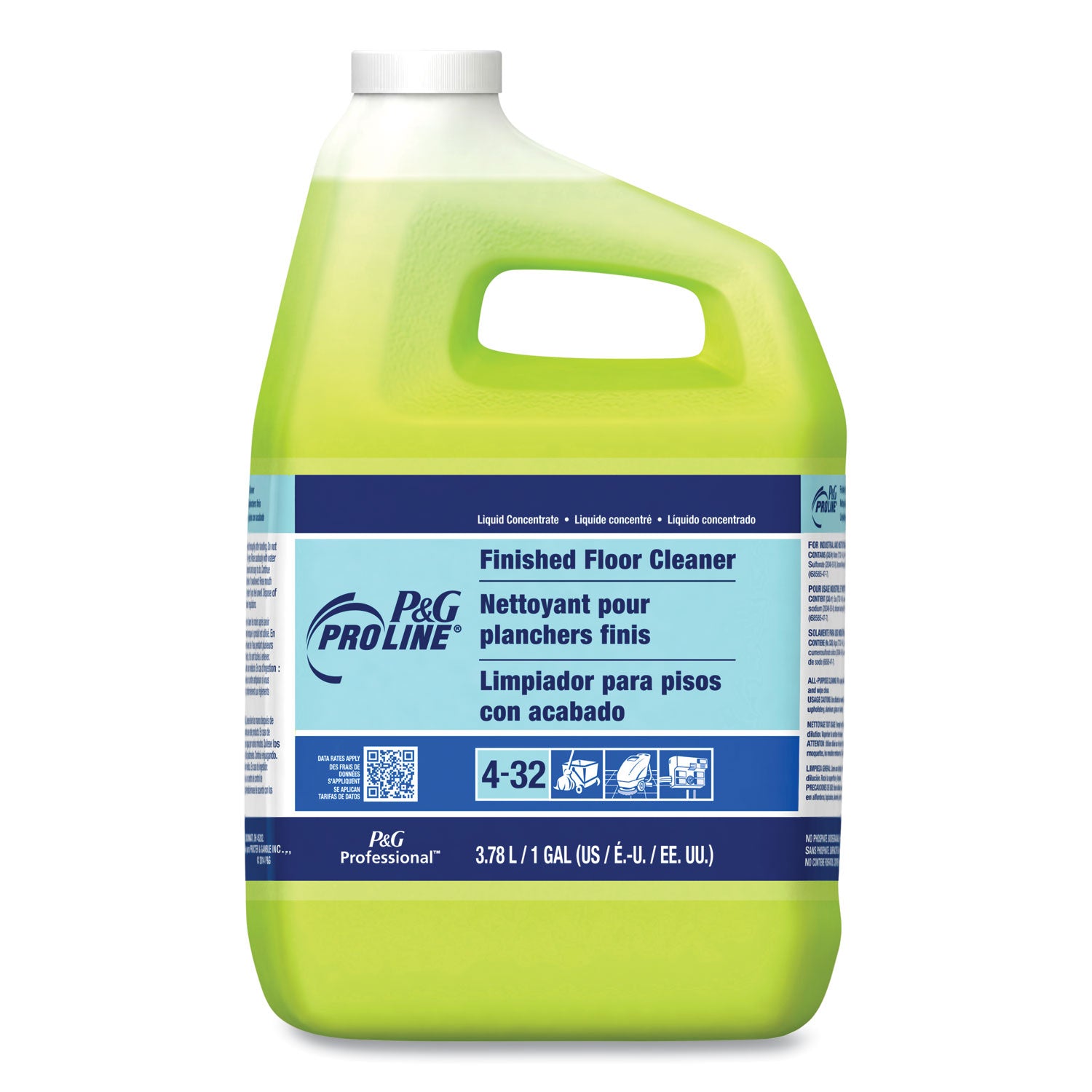 P&G Pro Line Finished Floor Cleaner, 1 gal Jug (PPL02037) Case of 4 ...