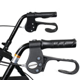 McKesson 4 Wheel Rollator Black Adjustable Height / Folding Aluminum Frame (1065266_EA) 1/EA