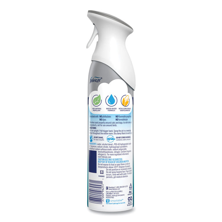 Febreze® AIR, Heavy Duty Crisp Clean, 8.8 oz Aerosol Spray, 6/Carton (PGC96257) Case of 6