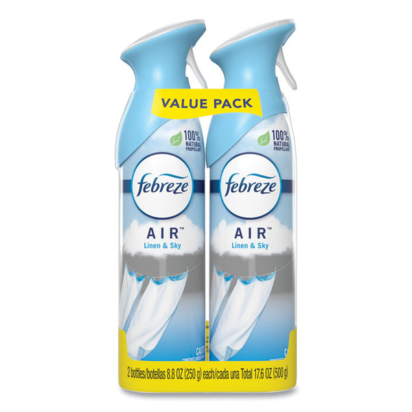 Febreze® AIR, Linen and Sky, 8.8 oz Aerosol Spray, 2/Pack, 6 Pack/Carton (PGC97799)