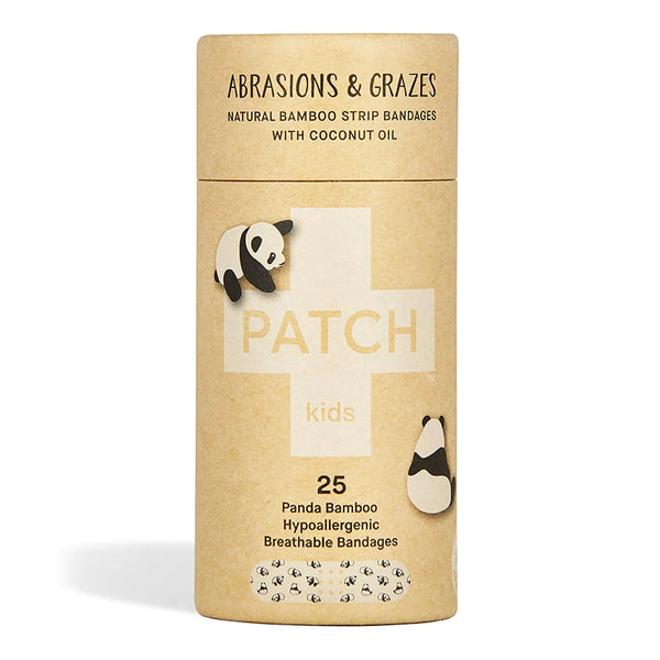 Patch™ Kids Adhesive Strip 3/4 X 3 Inch Bamboo s/b Bamboo / Coconut Oil Rectangle Kid Design (Panda) Sterile (1197643_CT) 25/CT