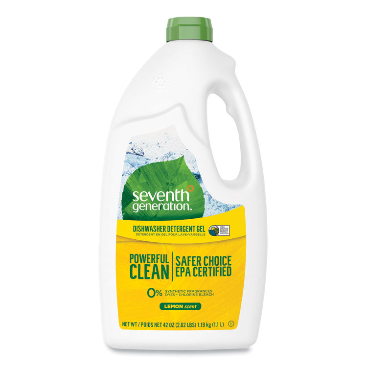 Seventh Generation® Natural Automatic Dishwasher Gel, Lemon, 42 oz Bottle, 6/Carton (SEV22171CT) Case of 6