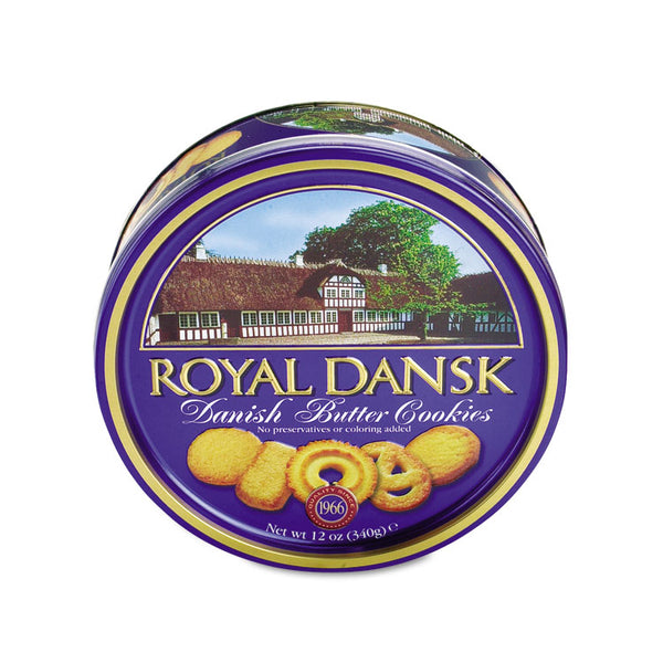 Royal Dansk® Cookies, Danish Butter, 12 oz Tin (OFX53005) Each