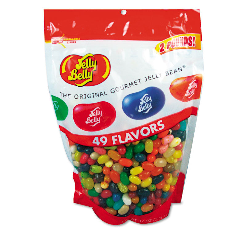 Jelly Belly® Candy, 49 Assorted Flavors, 2 lb Bag (OFX98475)