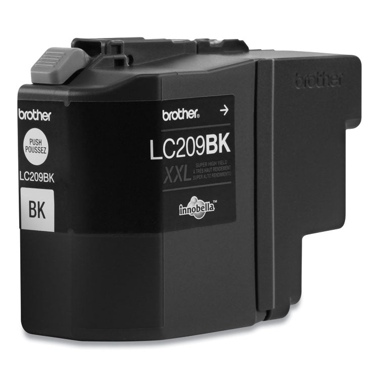 Brother LC209BK Innobella Super High-Yield Ink, 2,400 Page-Yield, Black (BRTLC209BK)