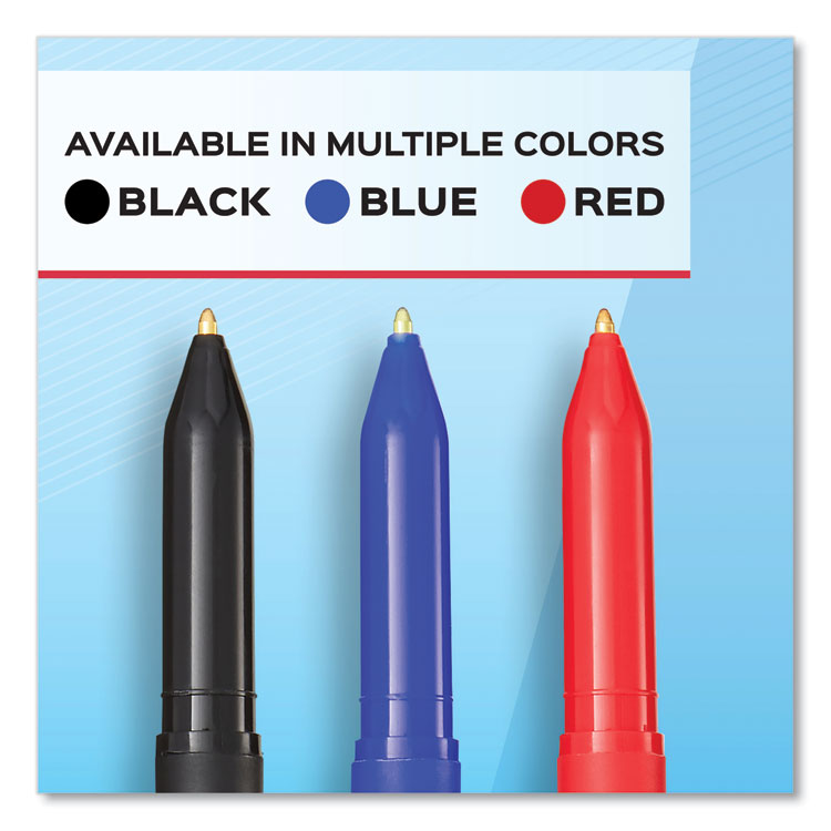 Paper Mate® Write Bros. Ballpoint Pen, Stick, Fine 0.8 mm, Red Ink, Red Barrel, Dozen (PAP2124517)