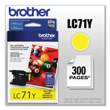 Brother LC71Y Innobella Ink, 300 Page-Yield, Yellow (BRTLC71Y)