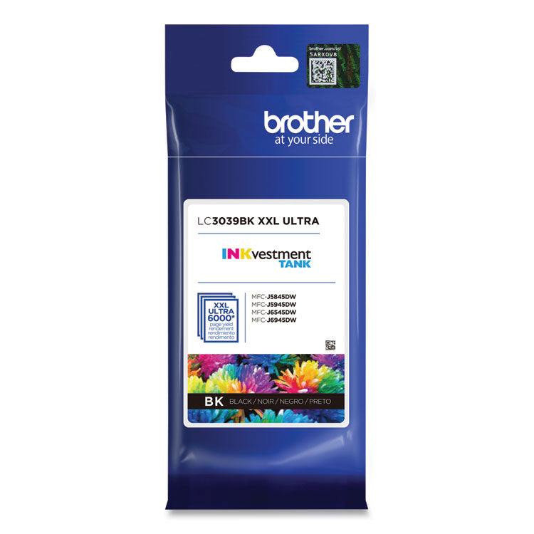 Brother LC3039BK INKvestment Ultra High-Yield Ink, 6,000 Page-Yield, Black (BRTLC3039BK)