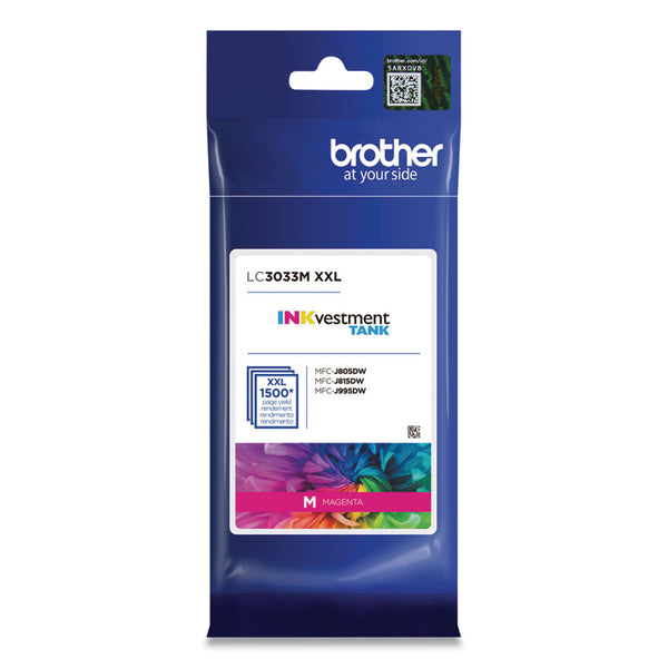 Brother LC3033M INKvestment Super High-Yield Ink, 1,500 Page-Yield, Magenta (BRTLC3033M)