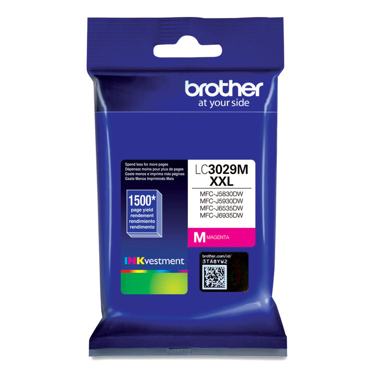 Brother LC3029M INKvestment Super High-Yield Ink, 1,500 Page-Yield, Magenta (BRTLC3029M) Each Default Title product thumbnail