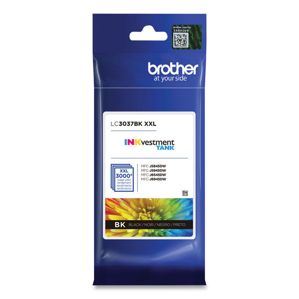 Brother LC3037BK INKvestment Super High-Yield Ink, 3,000 Page-Yield, Black (BRTLC3037BK)