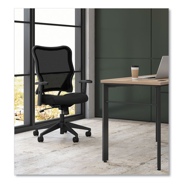 HON® VL702 Mesh High-Back Task Chair, Supports Up to 250 lb, 18.5" to 23.5" Seat Height, Black (BSXVL702MM10)