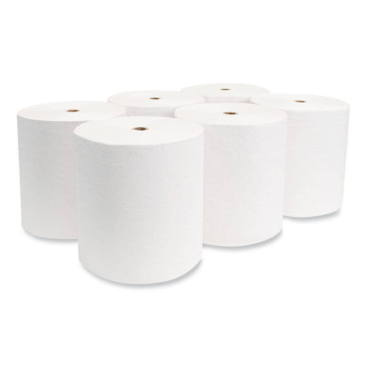 Morcon Tissue Valay Proprietary Roll Towels, 1-Ply, 8" x 800 ft, White, 6 Rolls/Carton (MORVW888) Case of 6