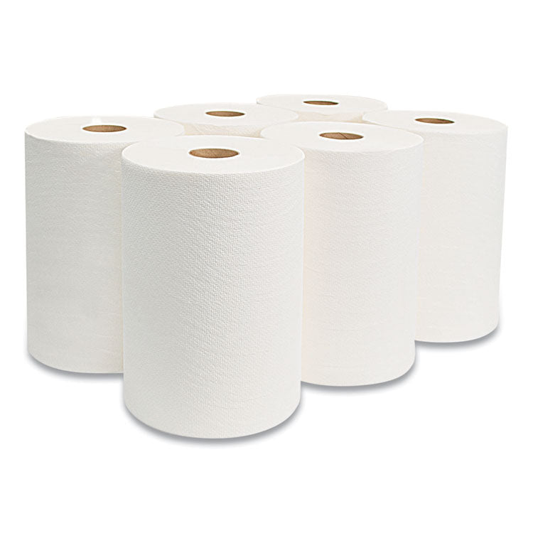 Morcon Tissue 10 Inch TAD Roll Towels, 1-Ply, 10" x 550 ft, White, 6 Rolls/Carton (MORVT106) Case of 6