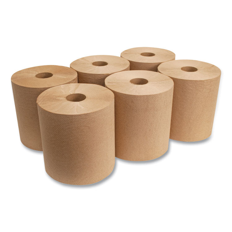 Morcon Tissue Morsoft Universal Roll Towels, 1-Ply, 8" x 800 ft, Brown, 6 Rolls/Carton (MORR6800)