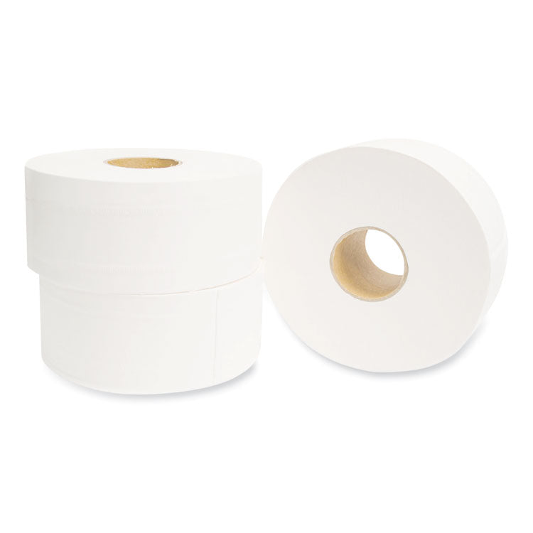 Morcon Tissue Valay Mini Jumbo Bath Tissue, Septic Safe, 2-Ply, White, 750 ft, 12 Rolls/Carton (MORVT110)