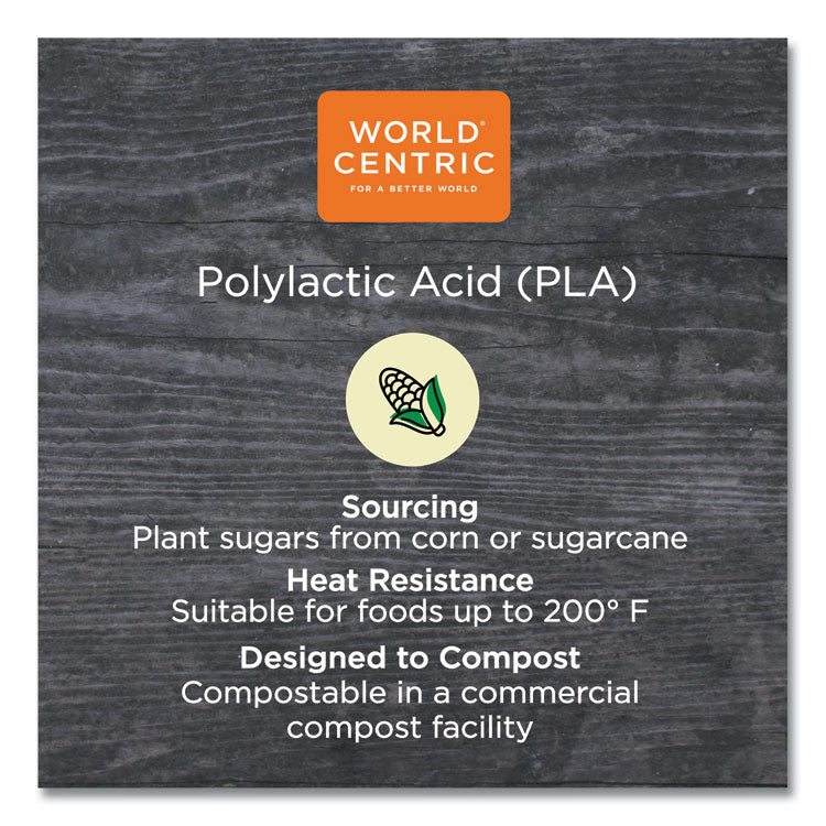 World Centric® PLA Rectangular Deli Container Lids, 4.8 x 5.9 x 0.3, Clear, Plastic, 900/Carton (WORRDLCS8) Case of 900