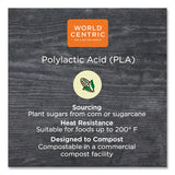 World Centric® PLA Rectangular Deli Containers, 16 oz, 4.8 x 5.9 x 2.8, Clear, Plastic, 900/Carton (WORRDCS16) Case of 900