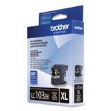 Brother LC103BK Innobella High-Yield Ink, 600 Page-Yield, Black (BRTLC103BK)