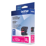 Brother LC103M Innobella High-Yield Ink, 600 Page-Yield, Magenta (BRTLC103M)