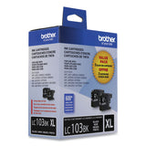 Brother LC1032PKS Innobella High-Yield Ink, 600 Page-Yield, Black, 2/Pack (BRTLC1032PKS)