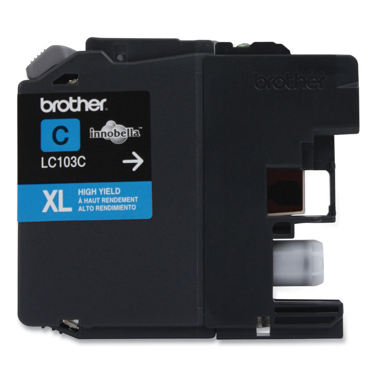 Brother LC103C Innobella High-Yield Ink, 600 Page-Yield, Cyan (BRTLC103C) Each