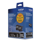 Brother LC1072PKS Innobella Super High-Yield Ink, 1,200 Page-Yield, Black, 2/Pack (BRTLC1072PKS)