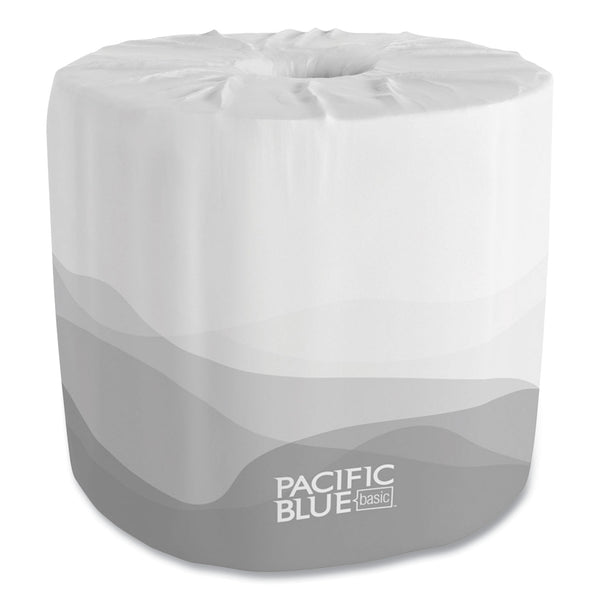 Georgia Pacific® Professional Pacific Blue Basic Embossed Bathroom Tissue, Septic Safe, 2-Ply, White, 550/Roll, 80 Rolls/Carton (GPC19885) Case of 80