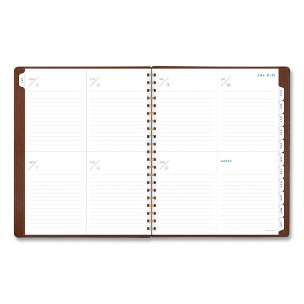 AT-A-GLANCE® Signature Collection Academic Weekly/Monthly Planners, 11.5 x 8, Distressed Brown Cover, 13-Month (July-July): 2023-2024 (AAGYP905A09)