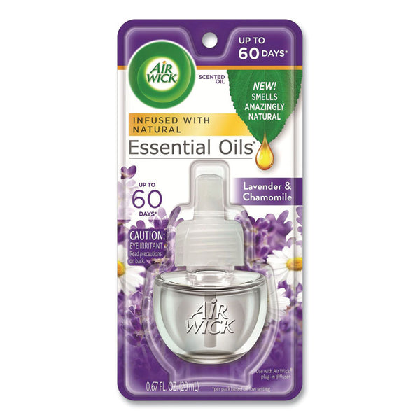 Air Wick® Scented Oil Refill, Lavender and Chamomile, 0.67 oz, 8/Carton (RAC78297CT) Case of 8