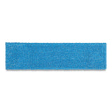 Rubbermaid® Commercial Adaptable Flat Mop Pads, Microfiber, 19.5 x 5.5, Blue (RCP2132427)