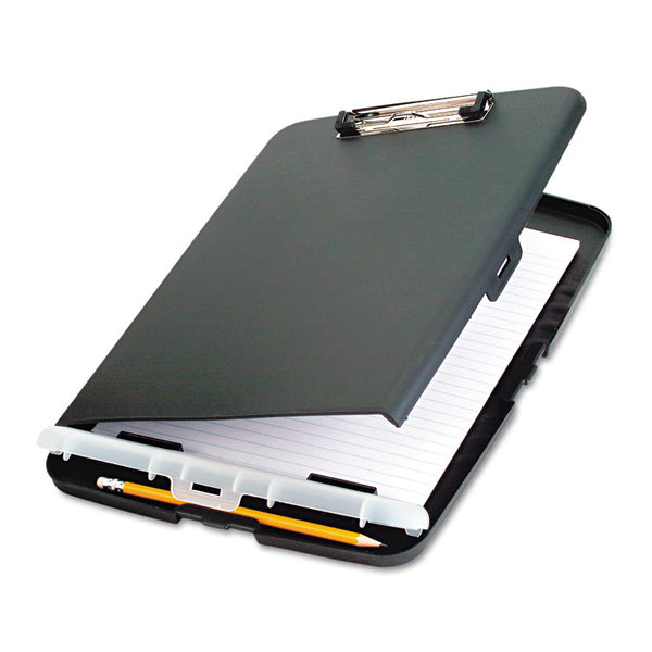 Officemate Low Profile Storage Clipboard, 0.5" Clip Capacity, Holds 8.5 x 11 Sheets, Charcoal (OIC83308) Each