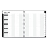 Blue Sky® Teacher's Solid Black Weekly/Monthly Lesson Planner, 9 Classes, 11 x 8.5 Sheets, 12-Month (July to June), 2025 to 2026 (BLS134433) Each