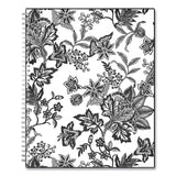 Analeis Create-Your-Own Cover Weekly/Monthly Planner, Floral, 11 x 8.5, White/Black/Coral, 12-Month (July to June): 2024-2025 (BLS130606) Each