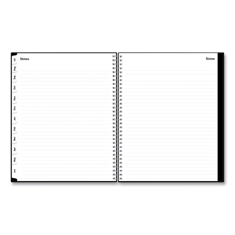 Blue Sky® Teacher's Solid Black Weekly/Monthly Lesson Planner, 9 Classes, 11 x 8.5 Sheets, 12-Month (July to June), 2025 to 2026 (BLS134433) Each