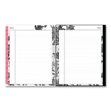 Analeis Create-Your-Own Cover Weekly/Monthly Planner, Floral, 11 x 8.5, White/Black/Coral, 12-Month (July to June): 2024-2025 (BLS130606) Each