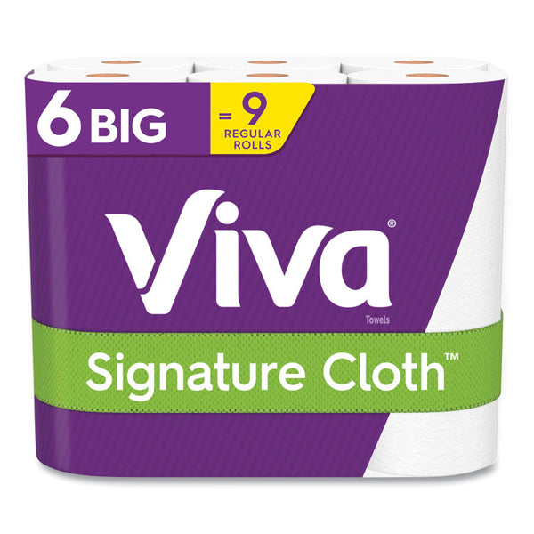 Viva® Signature Cloth Choose-A-Sheet Kitchen Roll Paper Towels, 1-Ply, 11 x 5.9, White, 70 Sheets/Roll, 6 Roll/Pack, 4 Packs/Carton (KCC54869)